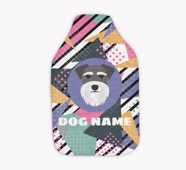 Retro Abstract: Personalised {breedFullName} Hot Water Bottle